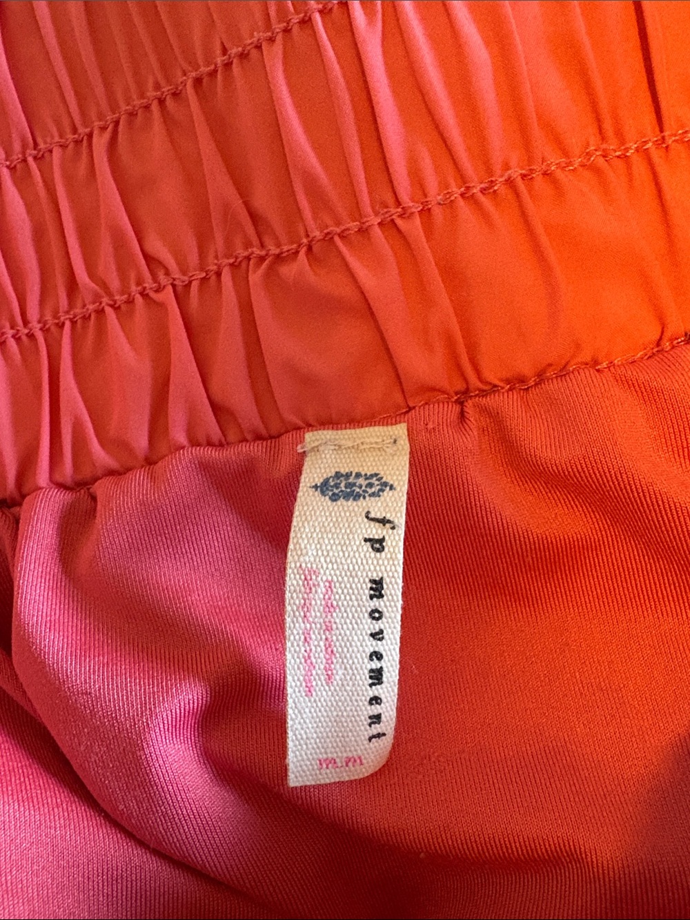 SOLD!!! FP Movement Athletic Skorts Pair - Black & Coral - Picture 3 of 5